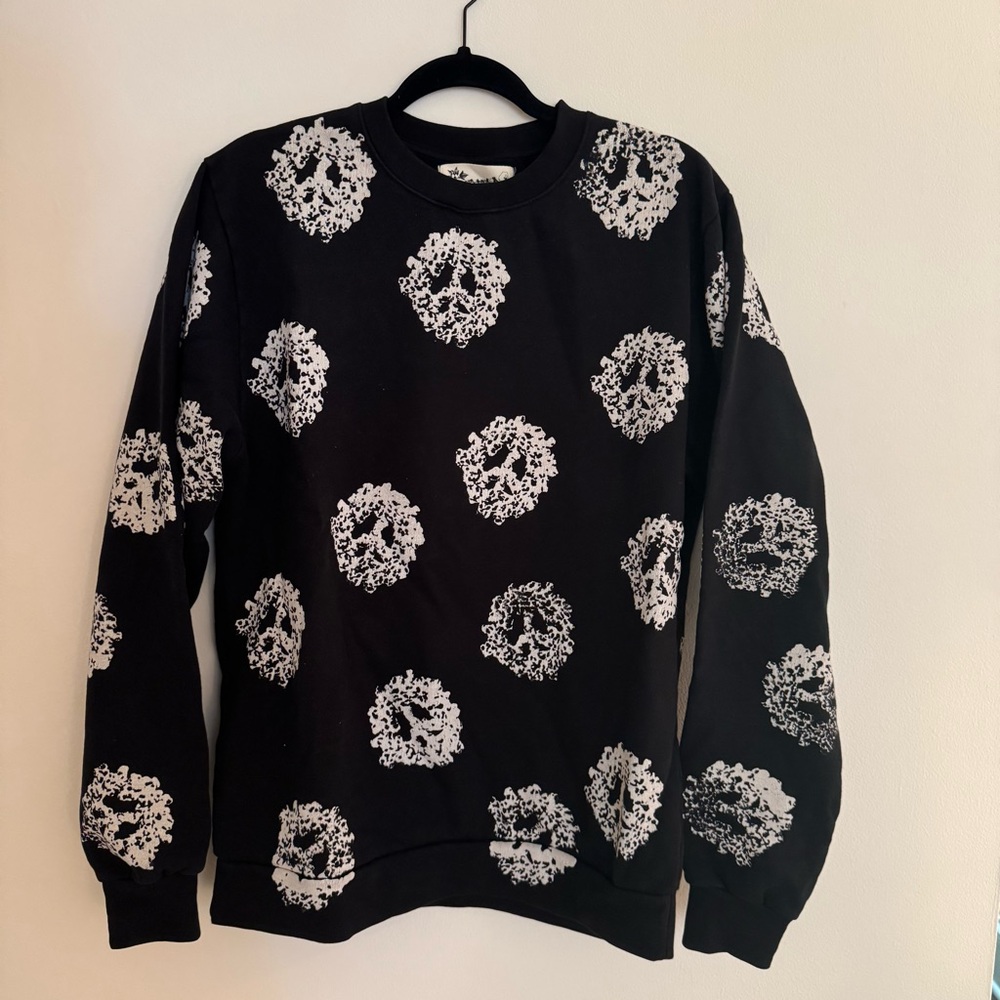DENIM TEARS Original Cotton Wreath Crewneck Sweatshirt